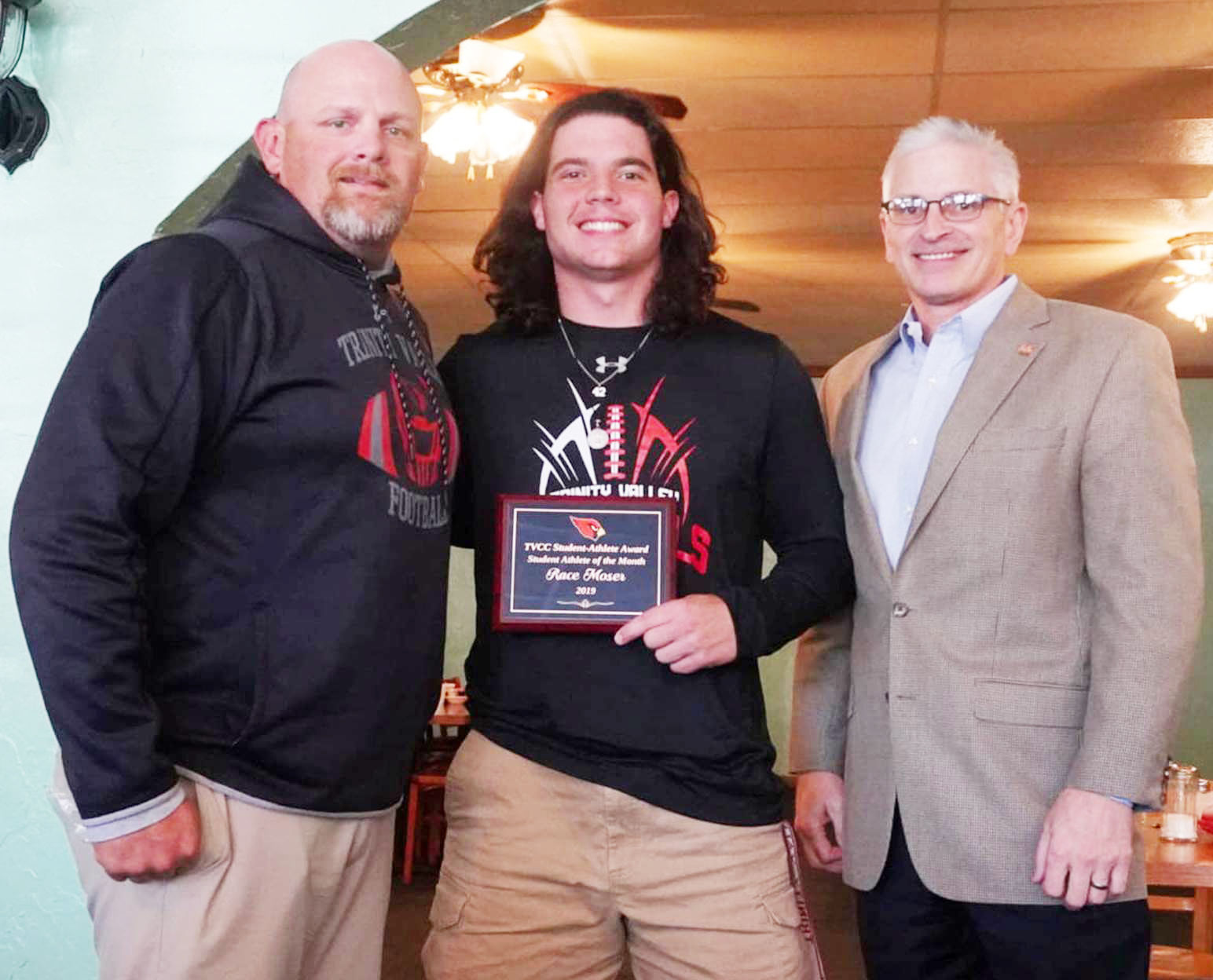 Race Moser named TVCC's student athlete of the month